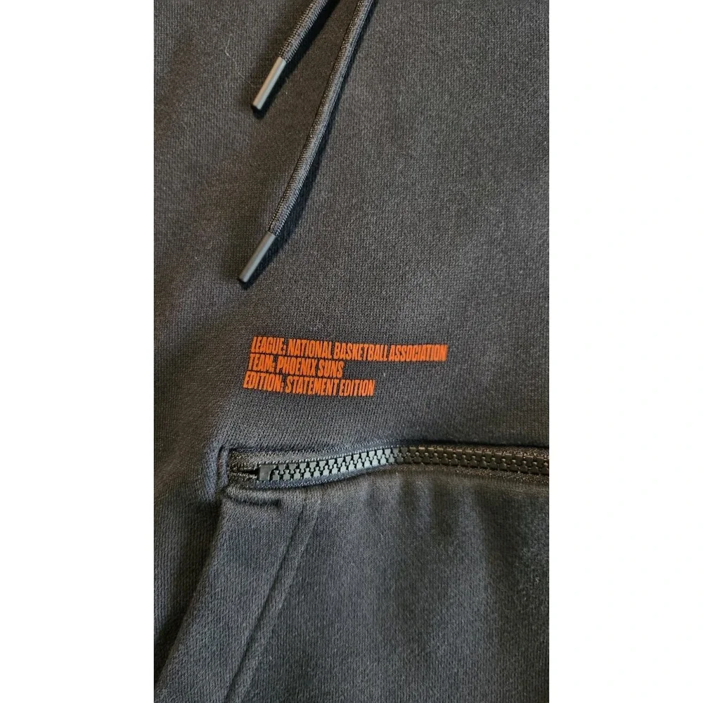 Jordan Phoenix Suns Courtside Statement Loose Fit Men Black Hoodie DZ0435-010...